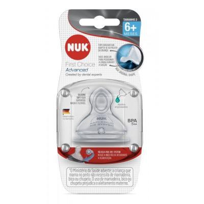 Bico para Mamadeira NUK First Choice Advanced +6 Meses Tamanho 2